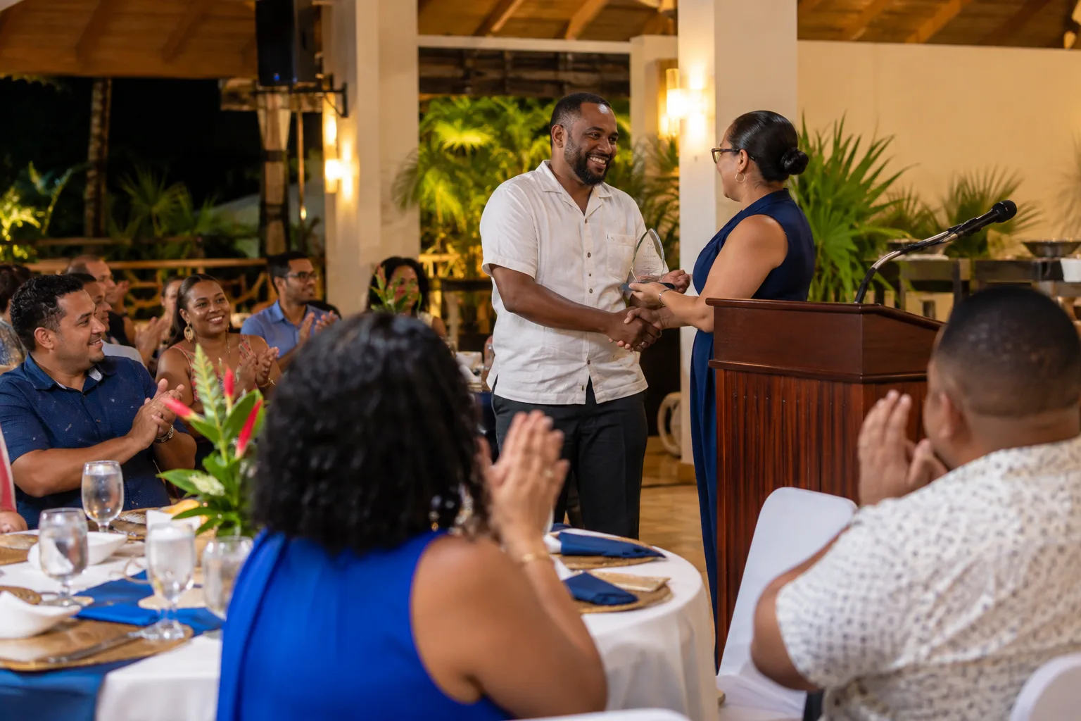 Illustrative photo of a staff recognition event